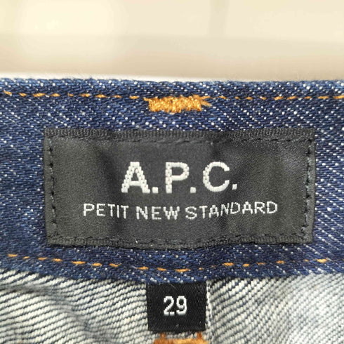 アーペーセー A.P.C. PETIT NEW STANDARD ボタンフライ テーパード デニムパンツ メンズ US:28-29