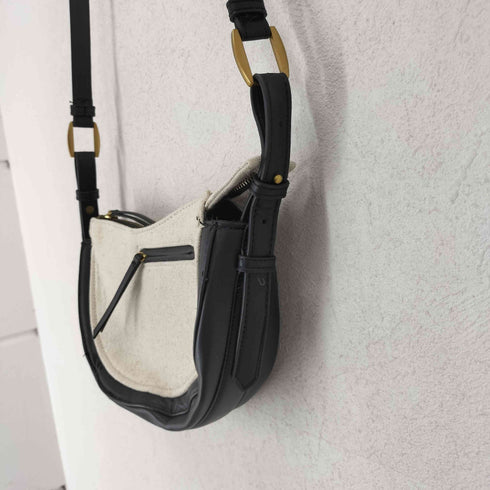 ザラ ZARA キャンバスクロスボディバッグ レディース