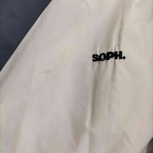 ソフ SOPH. ロゴ刺繍デザインナイロンジップジャケット メンズ