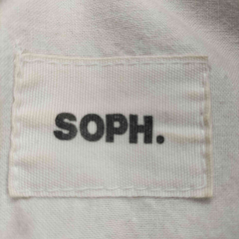 ソフ SOPH. ロゴ刺繍デザインナイロンジップジャケット メンズ