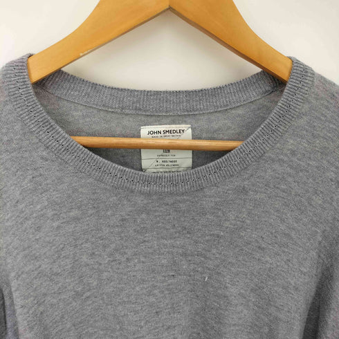 ジョンスメドレー JOHN SMEDLEY 別注コットンハイゲージクルーネックニット メンズ 38