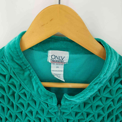 オンリー ONLY バックジップ デザイン L/S ベロアワンピース レディース 2X