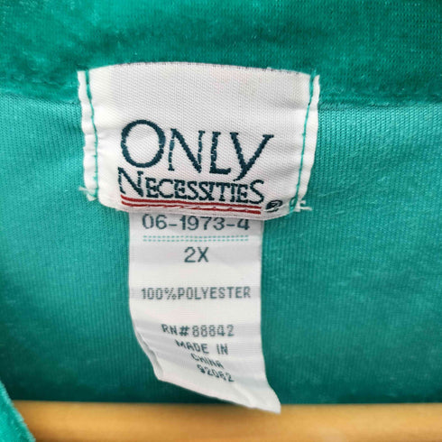 オンリー ONLY バックジップ デザイン L/S ベロアワンピース レディース 2X