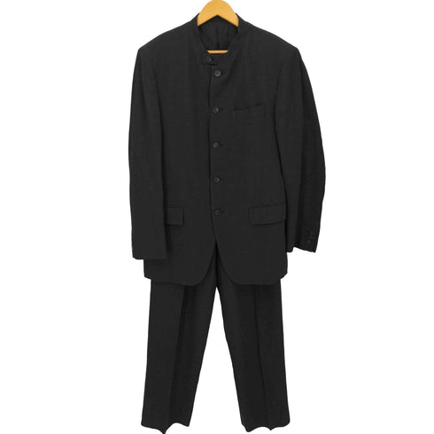 イッセイミヤケメン ISSEY MIYAKE MEN ウール混 マオカラージャケット スラックスパンツ セットアップ メンズ ジャケット3パンツ2