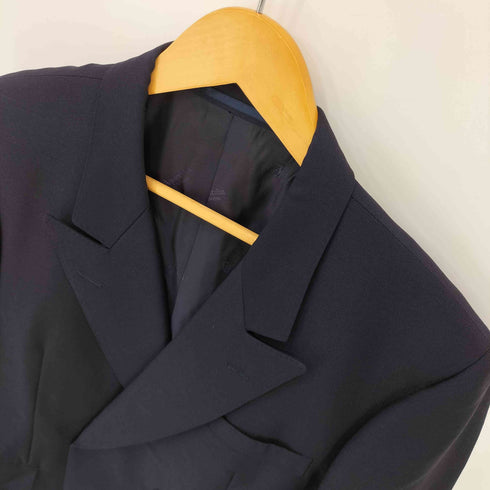 アクアスキュータム AQUASCUTUM 00S ウール ダブルテーラードジャケット 紺ブレ メンズ