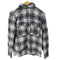 ザラ ZARA フードドッキングネルチェックシャツジャケット メンズ JPN:S
