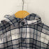 ザラ ZARA フードドッキングネルチェックシャツジャケット メンズ JPN:S