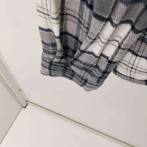 ザラ ZARA フードドッキングネルチェックシャツジャケット メンズ JPN:S