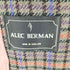 セットアップ ALEC BERMAN 80S~90S イングランド製 ノーカラー ウールカシミヤ混 チェックジャケット スカート レディース