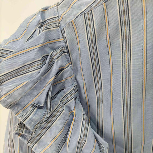 セントジョンズベイ STJOHNS BAY ストライプフリルデザイン L/S ブラウス レディース import:XL
