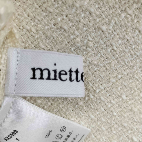 ミエット miette Vネックフリンジベスト レディース FREE