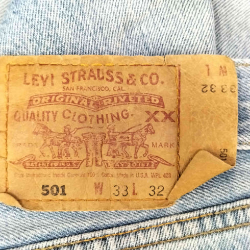 リーバイス Levis 90S USA製 501 ボタン裏653刻印 ボタンフライ デニム パンツ メンズ W33 L32