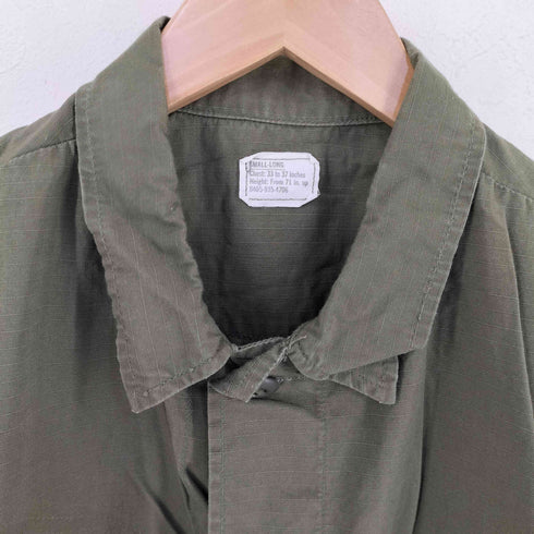 ユーエスアーミー U.S. ARMY 70s JUNGLE FATIGUE JACKET 4TH コットンリップストップ ジャングルファティーグ メンズ SMALL-LONG