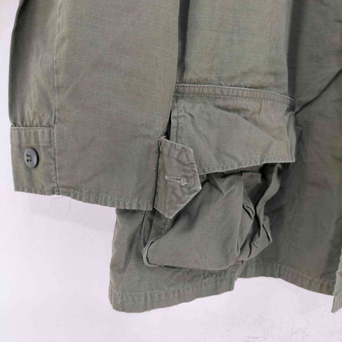 ユーエスアーミー U.S. ARMY 70s JUNGLE FATIGUE JACKET 4TH コットンリップストップ ジャングルファティーグ メンズ SMALL-LONG