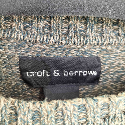 クラフトアンドバロー Croft&Barrow コットン クルーネックニット メンズ import:L