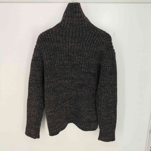 エルメネジルドゼニア Ermenegildo Zegna イタリア製 カシミヤ混 ローゲージ タートルネック ケーブルニット メンズ 8