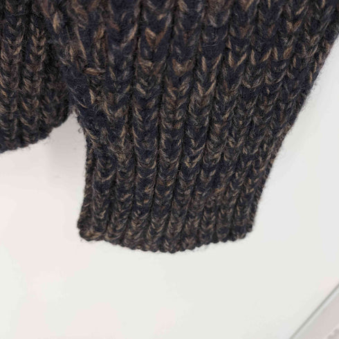 エルメネジルドゼニア Ermenegildo Zegna イタリア製 カシミヤ混 ローゲージ タートルネック ケーブルニット メンズ 8