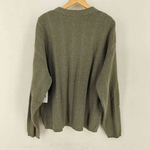 ビルブラス BILL BLASS USA製 コットンアクリル ヘンリーネックニット メンズ import:L