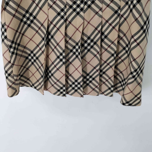 バーバリーブルーレーベル BURBERRY BLUE LABEL ノヴァチェックプリーツミニスカート レディース EUR:38