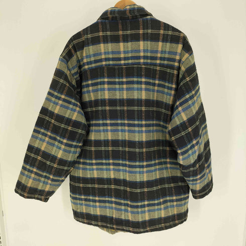 CITANO 裏地キルティング チェック シャツジャケット メンズ import:L