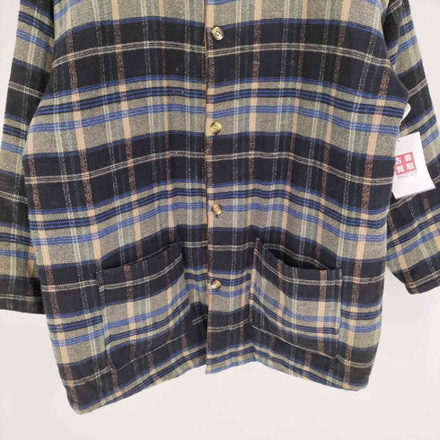CITANO 裏地キルティング チェック シャツジャケット メンズ import:L