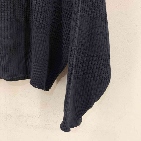 クレイボーン Claiborne 香港製 ワッフル コットン クルーネックニット メンズ import:XL