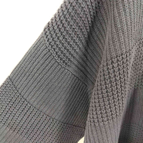クレイボーン Claiborne 香港製 ワッフル コットン クルーネックニット メンズ import:XL
