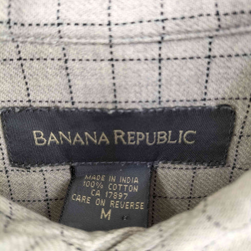 バナナリパブリック BANANA REPUBLIC OLD グラフチェック レギュラーカラーシャツ メンズ import:M