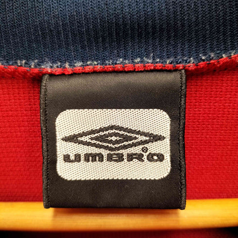 アンブロ UMBRO 90-2000s トリコロール ロゴ刺繍トラックジャケット メンズ JPN:M