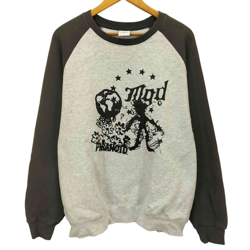 マハグリッド mahagrid バイカラーフロントグラフィックスウェットシャツ メンズ JPN:L