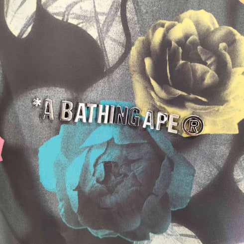 アベイシングエイプ A BATHING APE 24AW FLORAL CAMO BATHING APE LOGO NYLON COACH JACKET メンズ XL