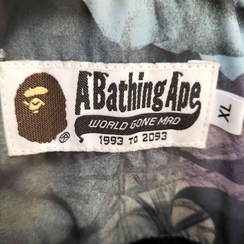 アベイシングエイプ A BATHING APE 24AW FLORAL CAMO BATHING APE LOGO NYLON COACH JACKET メンズ XL