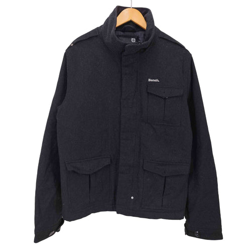 ベンチ BENCH ロゴプレート スタンドネックウール比翼ジャケット メンズ JPN:XXL