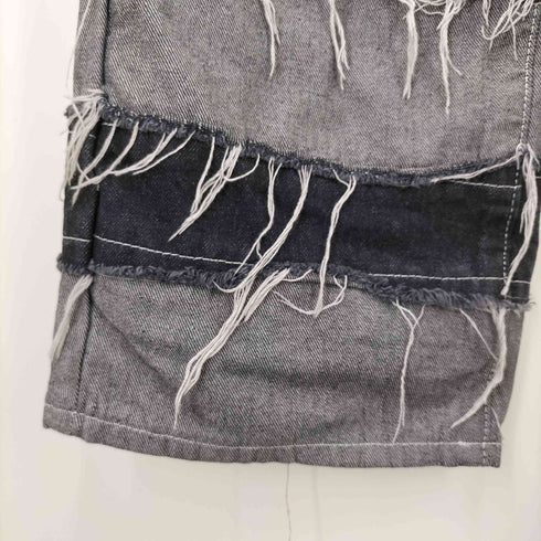 NOVESSEL 切り替えワイドデニムパンツ リメイクデニムパンツ メンズ JPN:M