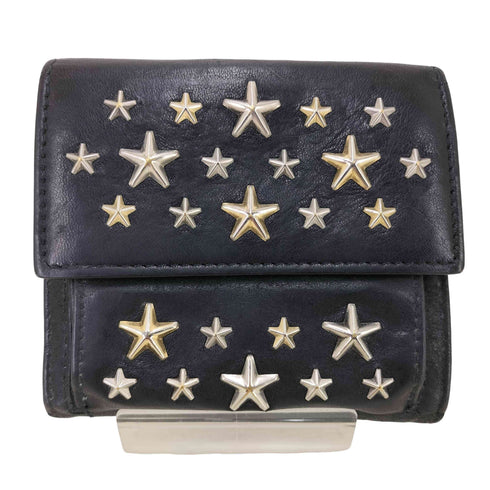 ジミーチュウ JIMMY CHOO イタリア製 二つ折りスタッズウォレット メンズ