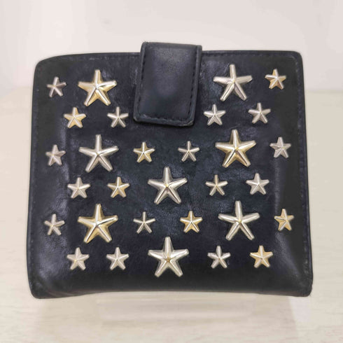 ジミーチュウ JIMMY CHOO イタリア製 二つ折りスタッズウォレット メンズ
