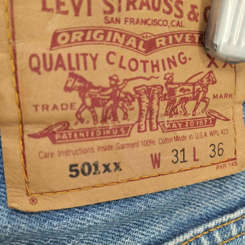 リーバイス Levis 501xx 復刻 USA製 94年1月製 ボタン裏553 ストレートデニム メンズ W31 L36
