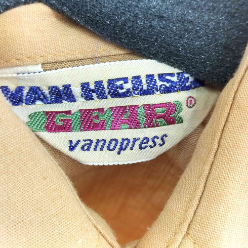ヴァンヒューゼン VAN HEUSEN 70s 三角タグ GEAR ドレスシャツ メンズ JPN:M