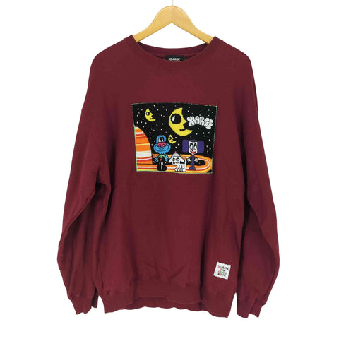 エクストララージ XLARGE TIM COMIX CHENILLE EMBROIDERED CREWNECK SWEAT メンズ JPN:L
