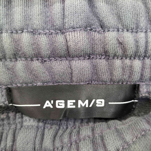 エージェムナイン AGEM/9 23SS エンジェルプリントパウダーブリーチスウェットパンツ メンズ FREE