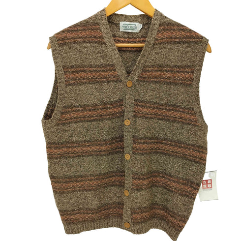 ニューヨーカー NEWYORKER シルク混ウールベスト メンズ import:M