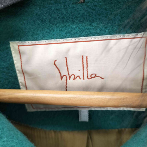 シビラ Sybilla アンゴラ混 ラクーンファードッキングウールコート レディース JPN:M