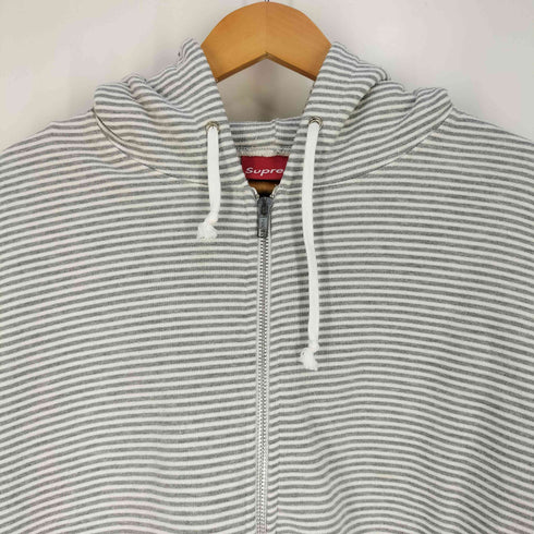 シュプリーム Supreme Striped Zip Up Hoodie ボーダー ジップアップパーカー メンズ import:XL