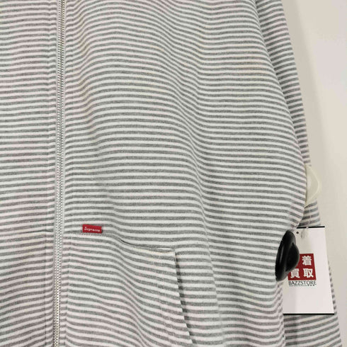 シュプリーム Supreme Striped Zip Up Hoodie ボーダー ジップアップパーカー メンズ import:XL
