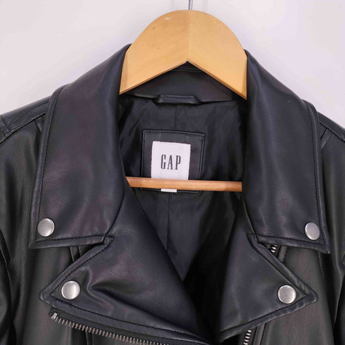 ギャップ Gap フェイクレザー ライダースジャケット レディース import:L