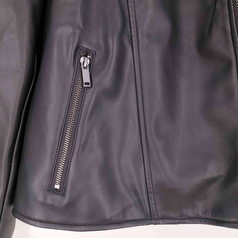 ギャップ Gap フェイクレザー ライダースジャケット レディース import:L
