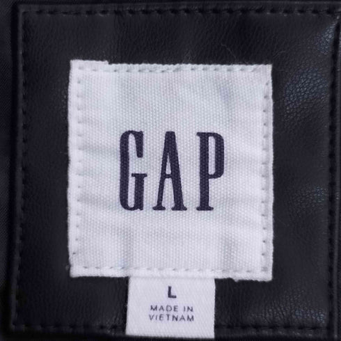 ギャップ Gap フェイクレザー ライダースジャケット レディース import:L
