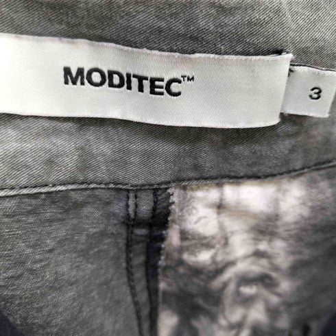 MODITEC ブリーチ ダイダイ 裾ポケット ワイドデニム メンズ