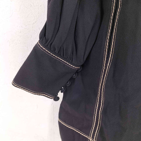 マークジェイコブス MARC JACOBS Black Mock Neck Shift Dress レディース 0