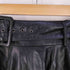 ザラ ZARA ベルテッド フェイクレザースカート レディース import:M